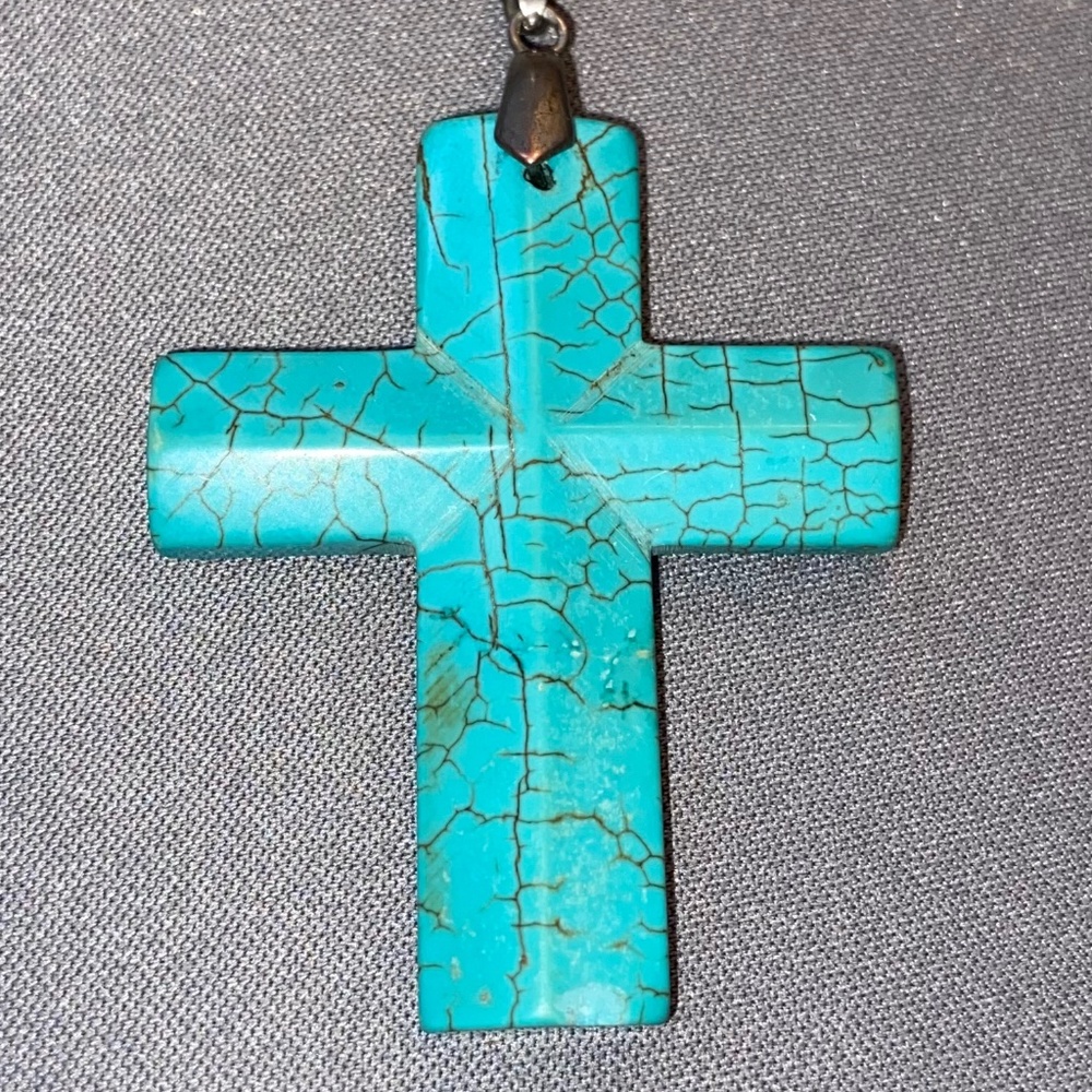 Turquoise Cross Pendant